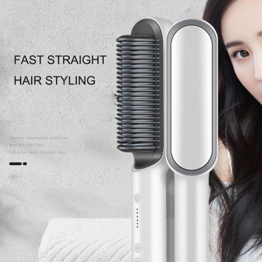 5-Level Heat Hair Straightening & Curling Brush